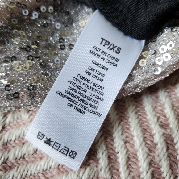 Dynamite - V Neck Sequin Wrap Dress - Picture 11 of 11